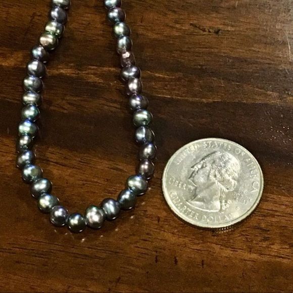 Vintage 14K Gold Peacock Pearl Single Strand Necklace 18inches - Picture 9 of 13